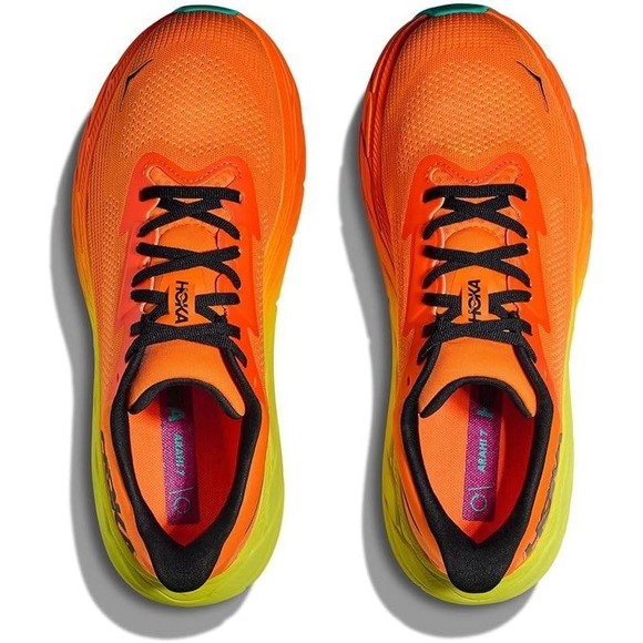 Hoka Men\'s Arahi 7‎ Sneaker, Electric Tangerine/Black, 12 main image 7